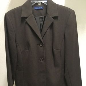 Woman’s brown jacket